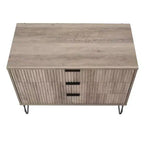 Set comò Manhattan Comfort Dumbo 3 pezzi con 5 cassetti, comò a 3 cassetti e comodino
