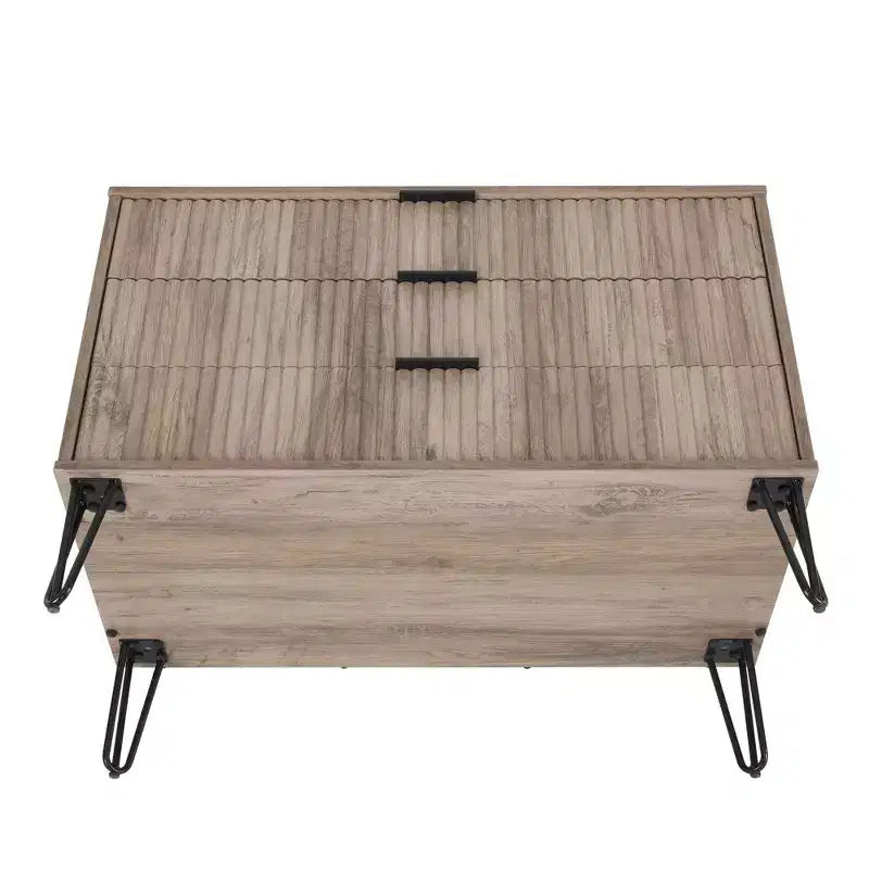 Set comò Manhattan Comfort Dumbo 3 pezzi con 5 cassetti, comò a 3 cassetti e comodino