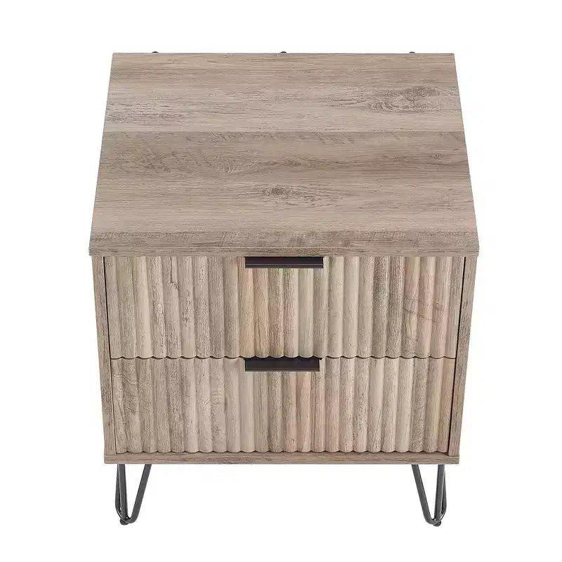 Set comò Manhattan Comfort Dumbo 3 pezzi con 5 cassetti, comò a 3 cassetti e comodino