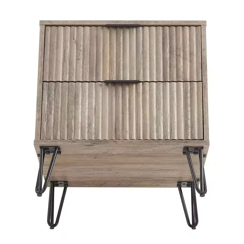 Set comò Manhattan Comfort Dumbo 3 pezzi con 5 cassetti, comò a 3 cassetti e comodino