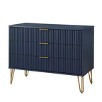 Set comò Manhattan Comfort Dumbo 3 pezzi con 5 cassetti, comò a 3 cassetti e comodino