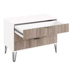 Set comò Manhattan Comfort Dumbo 3 pezzi con 5 cassetti, comò a 3 cassetti e comodino