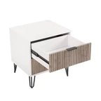 Set comò Manhattan Comfort Dumbo 3 pezzi con 5 cassetti, comò a 3 cassetti e comodino