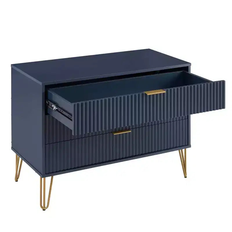 Set comò Manhattan Comfort Dumbo 3 pezzi con 5 cassetti, comò a 3 cassetti e comodino