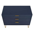 Set comò Manhattan Comfort Dumbo 3 pezzi con 5 cassetti, comò a 3 cassetti e comodino