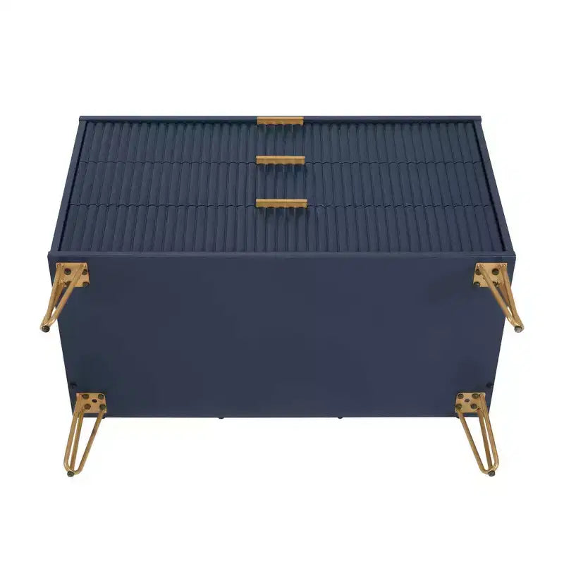 Set comò Manhattan Comfort Dumbo 3 pezzi con 5 cassetti, comò a 3 cassetti e comodino