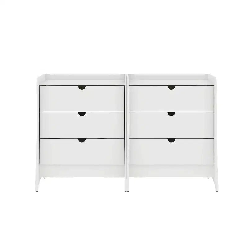 Manhattan Comfort Set di 2 cassettiere Coney a 3 cassetti