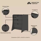 Manhattan Comfort Set di 2 cassettiere Coney a 3 cassetti