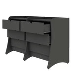 Manhattan Comfort Set di 2 cassettiere Coney a 3 cassetti