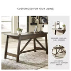 Signature Design by Ashley Baldridge Scrivania da ufficio a 2 cassetti, Marrone rustico