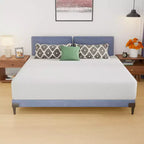 Materasso FDW 12 pollici in memory foam gel con rivestimento in tessuto morbido traspirante e lavabile con cerniera, certificazione CertiPUR-US, bianco