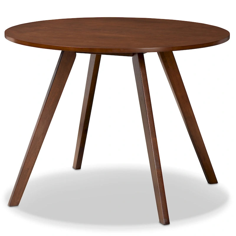 Set pranzo in legno massello con gambe a mezzaluna, 4 sedie e panca – Naturale / Grigio, 6 posti a sedere