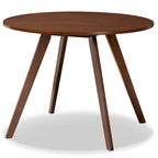 Set pranzo in legno massello con gambe a mezzaluna, 4 sedie e panca – Naturale / Grigio, 6 posti a sedere