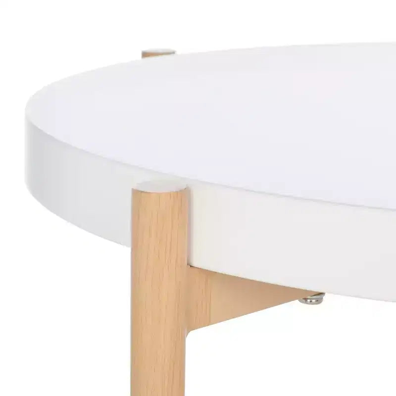 Tavolino Solara Accent - ACC5801A - Bianco/Naturale - Safavieh