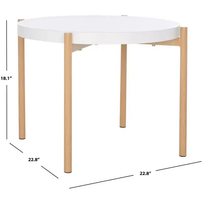 Tavolino Solara Accent - ACC5801A - Bianco/Naturale - Safavieh