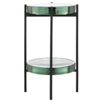 Tavolino in vetro Noham - ACC5502A - Trasparente/Nero - Safavieh