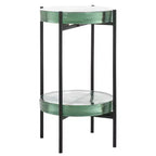 Tavolino in vetro Noham - ACC5502A - Trasparente/Nero - Safavieh