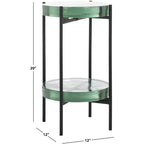 Tavolino in vetro Noham - ACC5502A - Trasparente/Nero - Safavieh