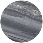Tavolino d'appoggio rotondo Guenon - ACC9801A - Marmo Grigio/Nero - Safavieh
