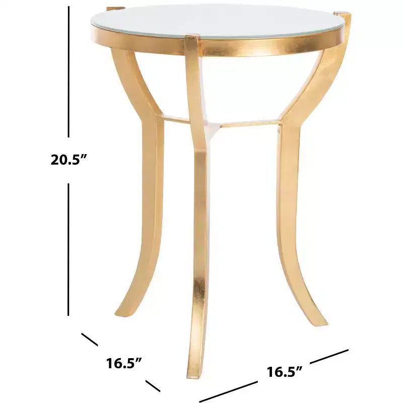 Tavolino d'appoggio Ormond - FOX2530A - Oro/Bianco - Safavieh Couture