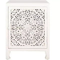 Raura 2 Shelf 1 Door Nightstand - NST5303 - White Washed - Safavieh