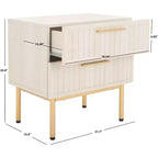 Comodino Axelle con 2 cassetti - NST9608 - Safavieh