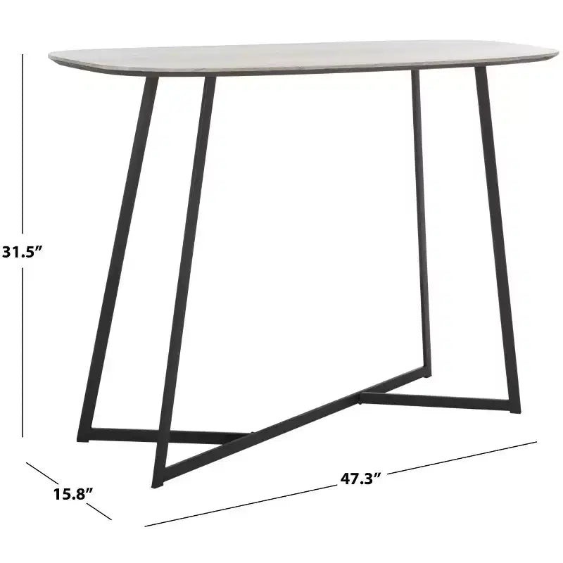 Consolle Arrington - CNS4203A - Rovere Bianco/Nero - Safavieh