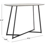 Consolle Arrington - CNS4203A - Rovere Bianco/Nero - Safavieh