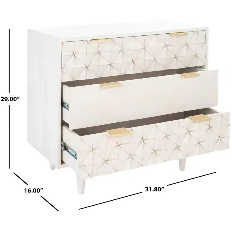 Cassettiera Zinnia a 3 cassetti - CHS9000 - Safavieh