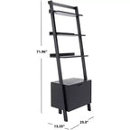 Libreria etagere Lavina a 3 ripiani e 1 anta - ETG9404 - Safavieh