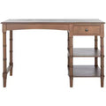 Henric 1 Drawer 2 Shelf Desk - DSK5712 - Brown - Safavieh