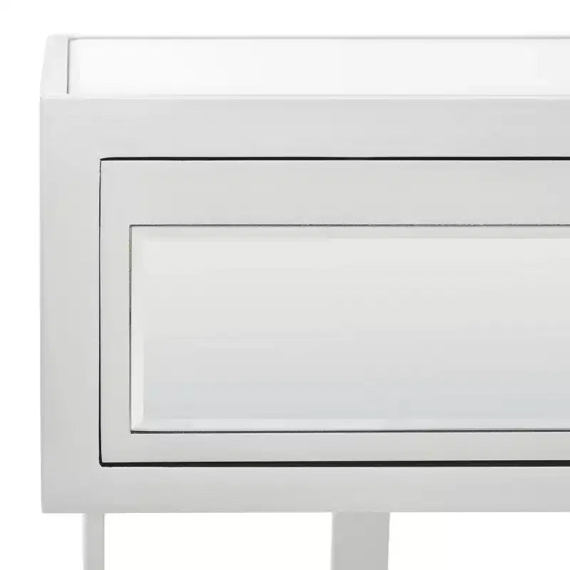 Enzo Scrivania a specchio a 2 cassetti - DSK9700 - Argento/Specchio - Safavieh