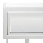 Enzo Scrivania a specchio a 2 cassetti - DSK9700 - Argento/Specchio - Safavieh