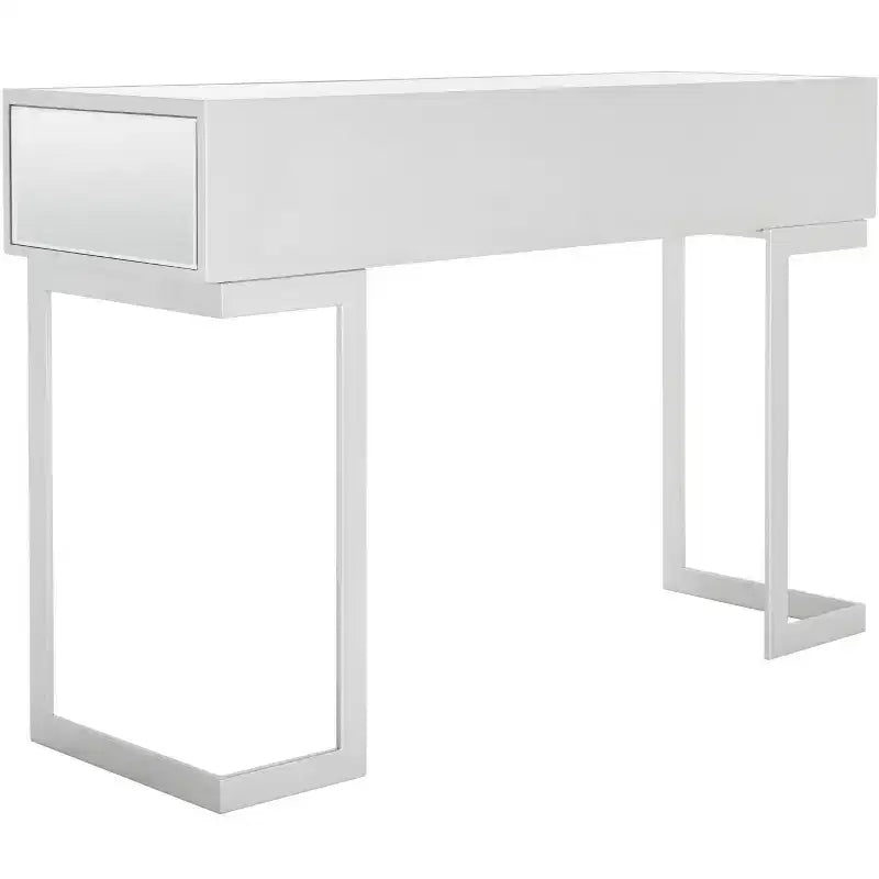 Enzo Scrivania a specchio a 2 cassetti - DSK9700 - Argento/Specchio - Safavieh