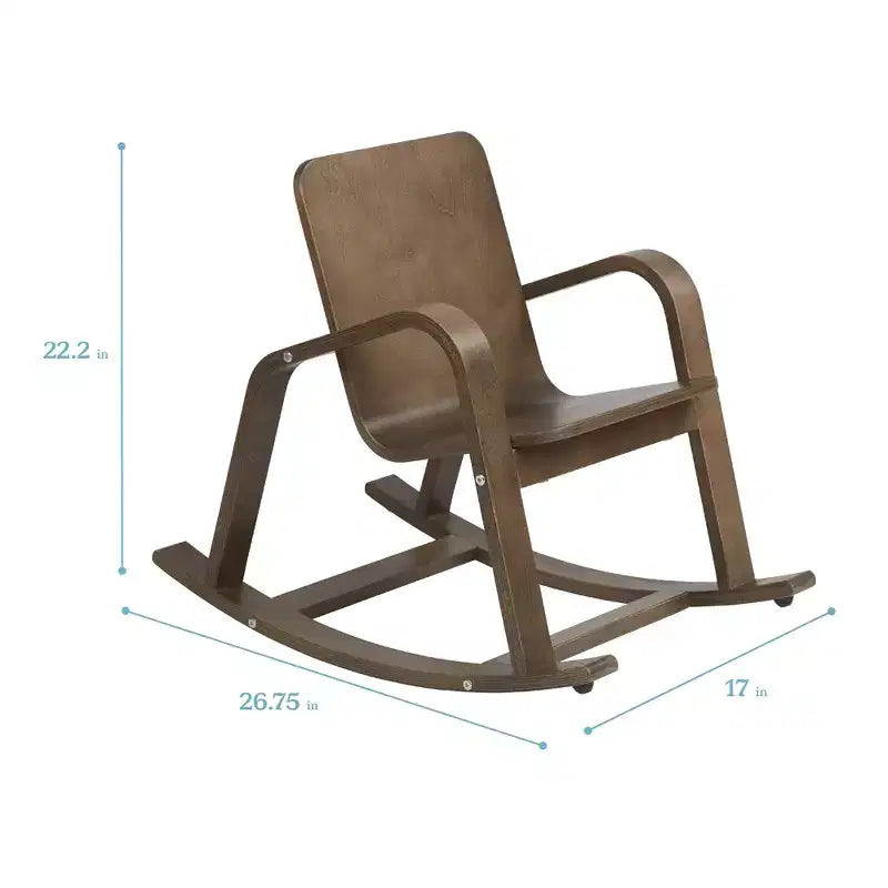 ECR4Kids Sedia a dondolo in legno curvato