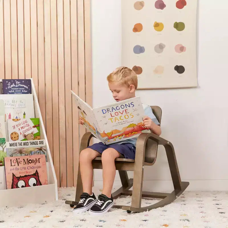 ECR4Kids Sedia a dondolo in legno curvato