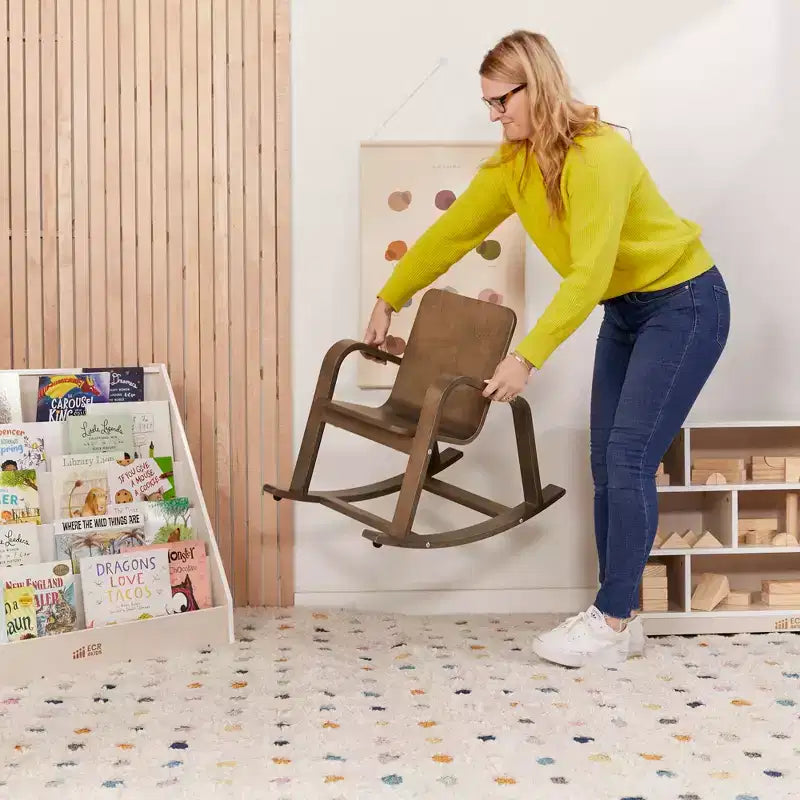 ECR4Kids Sedia a dondolo in legno curvato