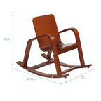 ECR4Kids Sedia a dondolo in legno curvato