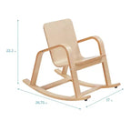 ECR4Kids Sedia a dondolo in legno curvato