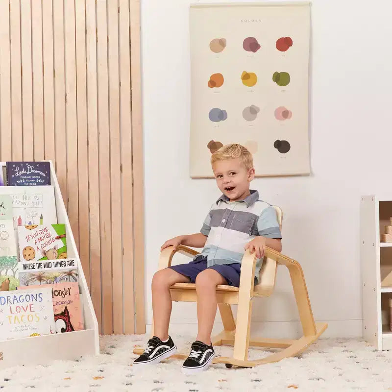 ECR4Kids Sedia a dondolo in legno curvato