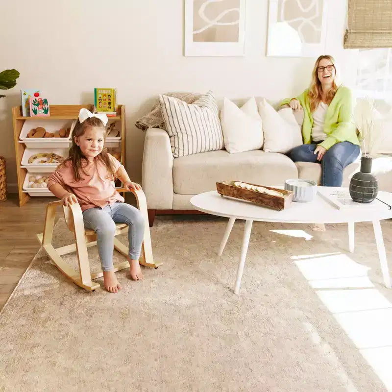 ECR4Kids Sedia a dondolo in legno curvato