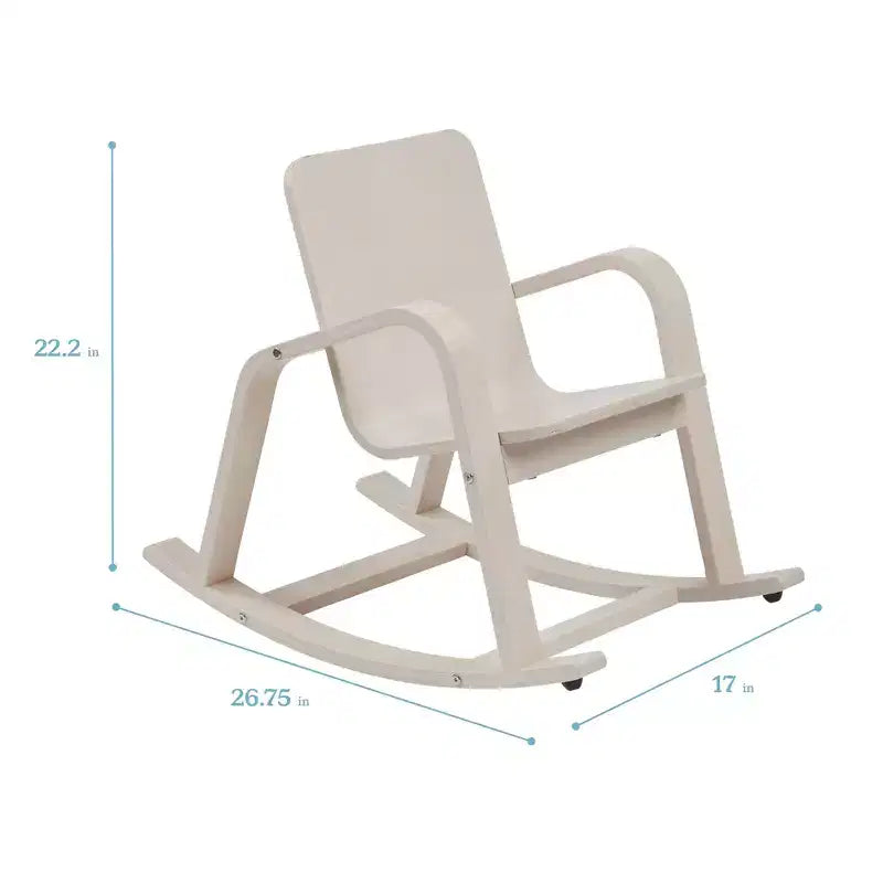 ECR4Kids Sedia a dondolo in legno curvato