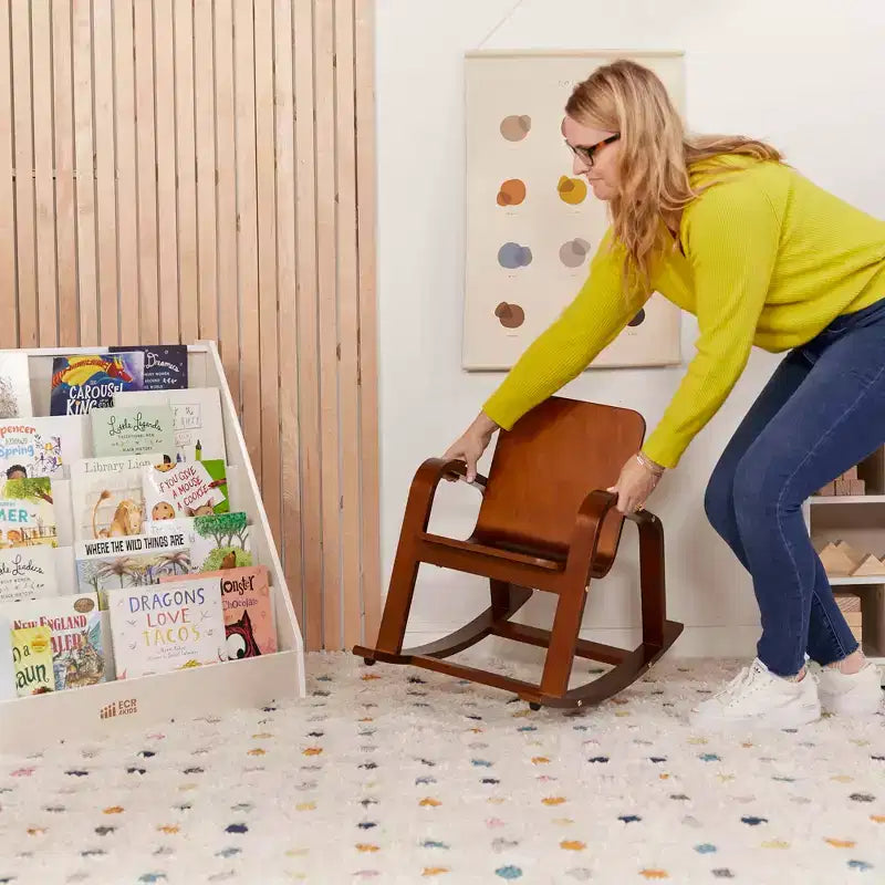 ECR4Kids Sedia a dondolo in legno curvato