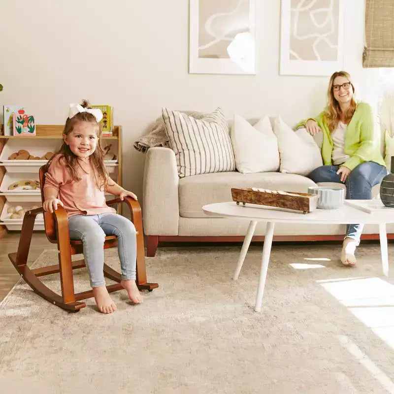 ECR4Kids Sedia a dondolo in legno curvato