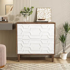 Classificatore laterale a 2 cassetti con piano per stampante e aste appendiabiti regolabili – Bianco/Grigio / Bianco/Marrone / Bianco, Singolo