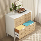 Classificatore laterale a 2 cassetti con piano per stampante e aste appendiabiti regolabili – Bianco/Grigio / Bianco/Marrone / Bianco, Singolo