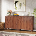 Mobile Credenza Retro-Modern a 2 ante – Noce/Nero, Singolo