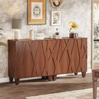 Mobile Credenza Retro-Modern a 2 ante – Noce/Nero, Singolo