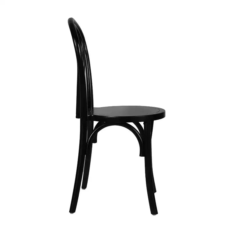 Sedia da pranzo in legno massello Merrick Lane stile Thonet con design impilabile ed eleganti finiture