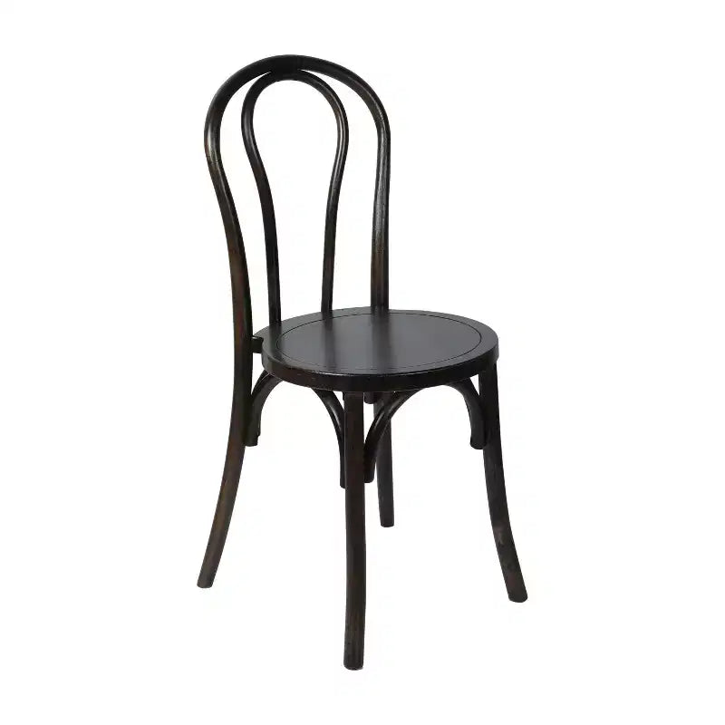 Sedia da pranzo in legno massello Merrick Lane stile Thonet con design impilabile ed eleganti finiture